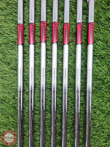 KBS TOUR 120 IRON SHAFT SET STIFF 120G .355 TIP  VERYGOOD