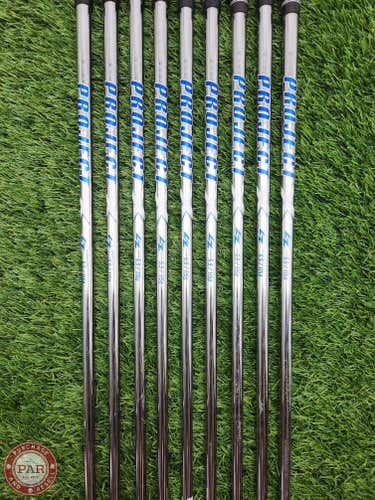 PROJECT X LOADING ZONE 5.5 IRON SHAFT SET REGULAR 115G .355 TIP VERYGOOD