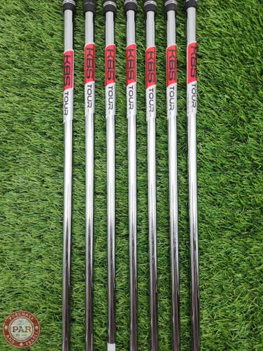 KBS TOUR C-TAPER 90 IRON SHAFT SET STIFF 90G .370 TIP VERYGOOD