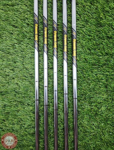 TRUE TEMPER DYNAMIC GOLD MID 115 X100 IRON SHAFT EXTRA STIFF 115G .355 TIP VERYG