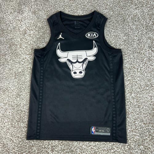 Chicago Bulls Jersey Mens Large Black Michael Jordan 23 NBA Swingman Basketball