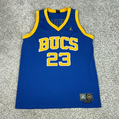 Michael Jordan Jersey Mens XL Blue 23 1980 Basketball High School Laney Bucs