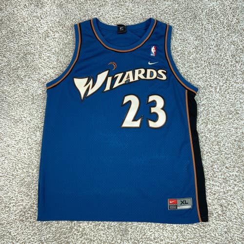 Washington Wizards Jersey Mens XL Blue Nike Jordan 23 NBA Basketball Stitched