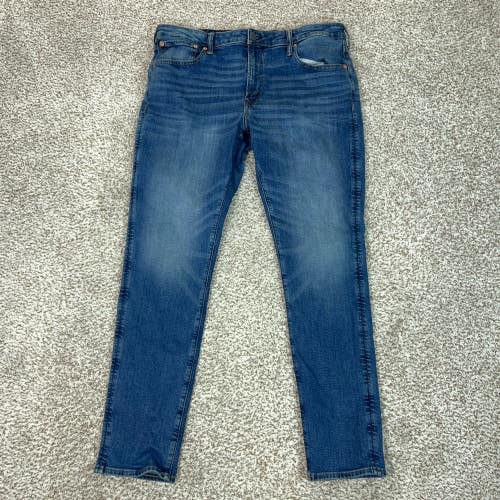 American Eagle Jeans Mens 38x34 Blue Athletic Skinny Stretch Denim Casual Basic