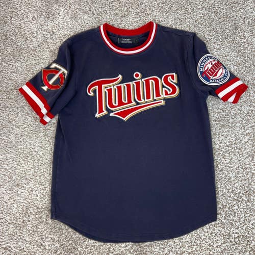 Minnesota Twins Shirt Mens Large Navy Pro Standard MLB Patch Club Tee Baseball