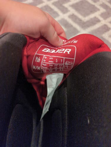 Brand new Bauer Lil sport pants size youth M