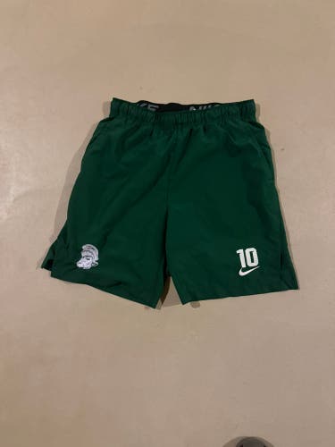 Michigan state lacrosse Nike shorts