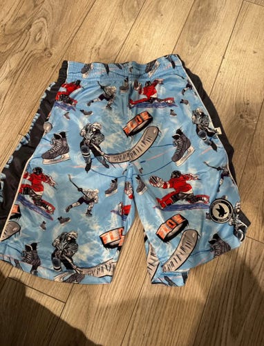 Flow Society Blue Large Boys Hockey Lax Shorts (Used)