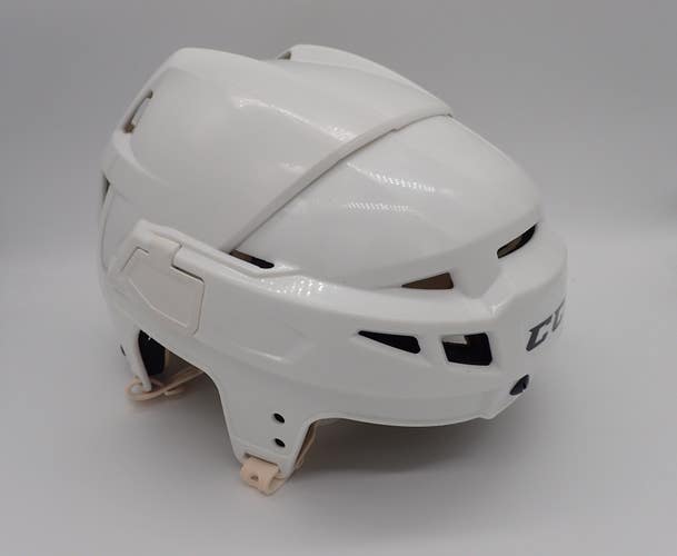 CCM Vector V08 White Helmet Pro Stock  (Used) READ DESCRIPTION