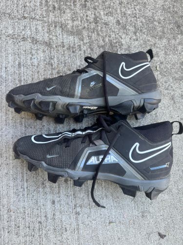 Black Men's Size M 11.0 (W 12.0) Adult Nike Alpha Molded Cleats Cleats (Used)