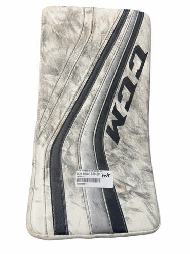 CCM Premier Intermediate Goalie Blocker - White/Black/Silver