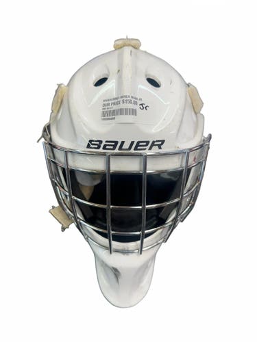 Bauer NME4 Junior Goalie Mask - White