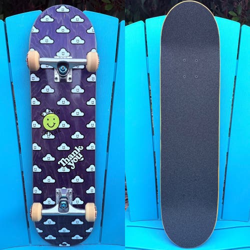 Thank You Skateboards “Clouds” Complete Skateboard 8.0” Thunder 147 Light Trucks