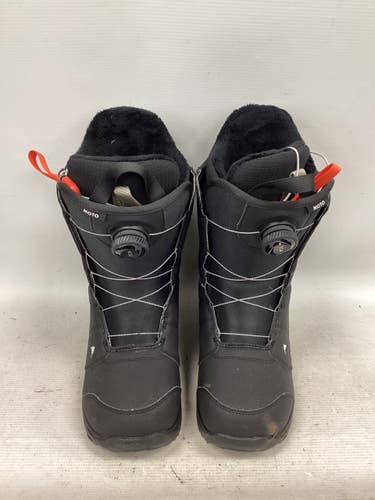 Used Burton MOTO BOA Mens Snowboard Boots Black Senior 9.5 11851-S000051603