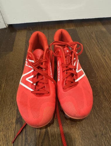 Red Men's Size 13.0 (W 14.0) Adult New Balance Freeze 4.0 Low Top Molded Cleats (Used)