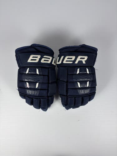 Used 14" Bauer Pro Series Hockey Gloves - Navy