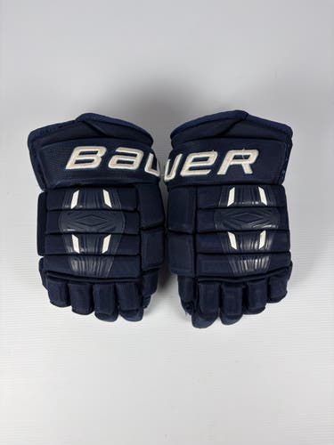 Used 14" Bauer Pro Series Hockey Gloves - Navy