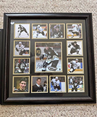 Rookie Sidney Crosby Hand-Signed Framed Collage -Limited Edition Framesworth w/ CoA