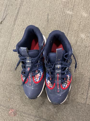 Used Under Armour FREEDOM BB/SB Cleats Navy Blue Junior 03.5 11614-S000243680