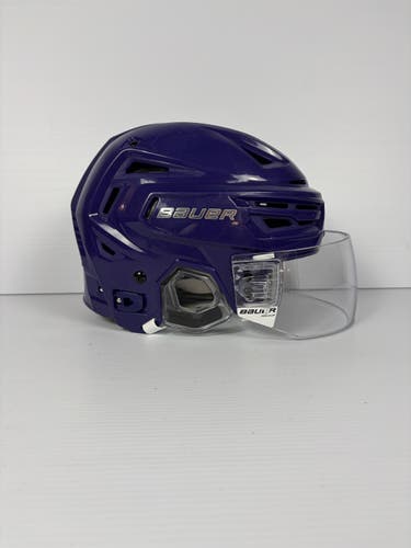 Used Small Bauer Re-Akt 155 Pro Stock Helmet - Purple