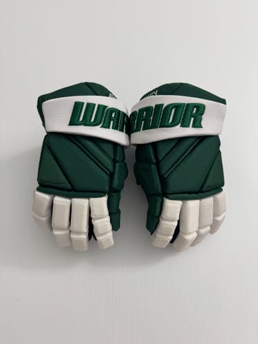 New 13" Warrior Alpha Pro Stock Hockey Gloves - Green/White