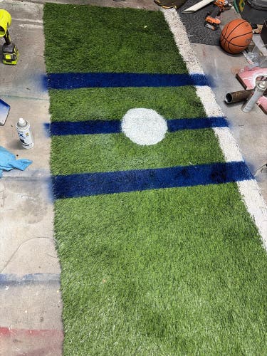 Youth Custom Home made Lacrosse Faceoff training mat/free 30” STX Hammer or Stallion SC Strong Shaft