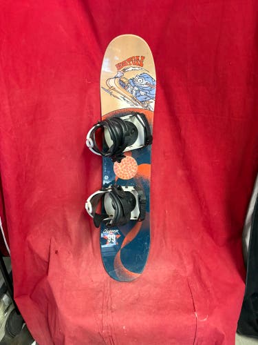 Snowboard: Burton Snowboard All Mountain With Vision Bindings Directional Twin 99 cm (Used