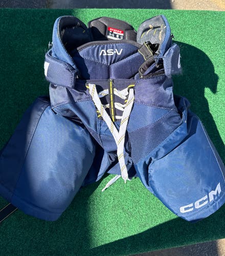 Blue CCM Tacks AS-V Hockey Pants (Used) | Senior Small