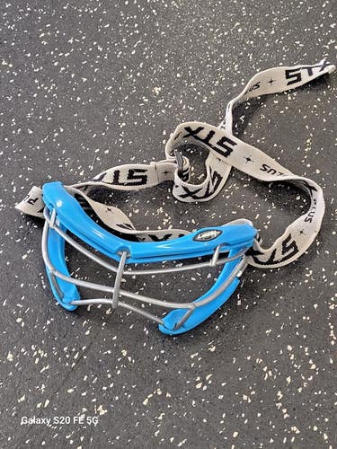 Used STX 4 SIGHT PLUS Lacrosse Facial Protect Royal Blue Senior 11849-S000043963