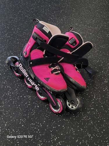 Used Rollerblade ADJUSTABLE Senior Rec Fitness Skates Pink Adjustable 11849-S000043959