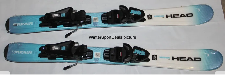 NEW 2027 HEAD 77cm kids skis supershape team + adjustable 4.5 GW bindings JRS