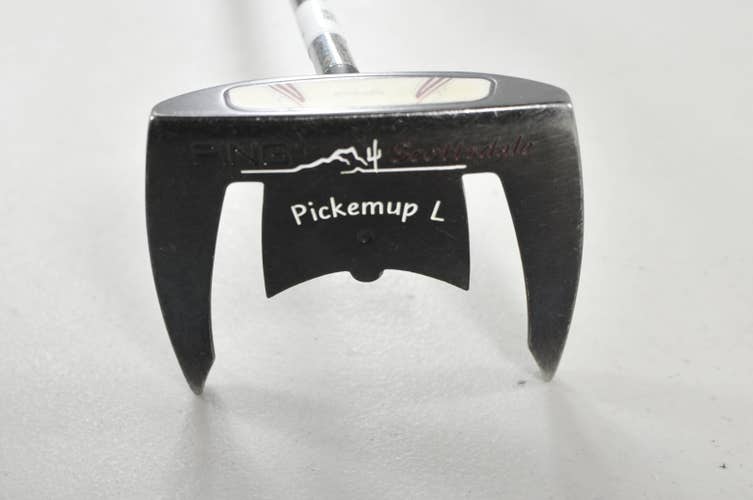 LEFT HANDED Ping Scottsdale Pickemup Long 47" Putter Black Dot Steel #225943