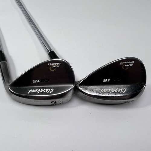 Cleveland CG15 Black Pearl Wedge Set 52* 10 | 56* 14 Traction Wedge RH