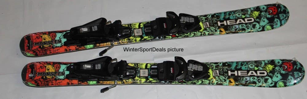 NEW 2027 HEAD Monster 87cm kids skis with size adjustable 4.5 gw bindings set