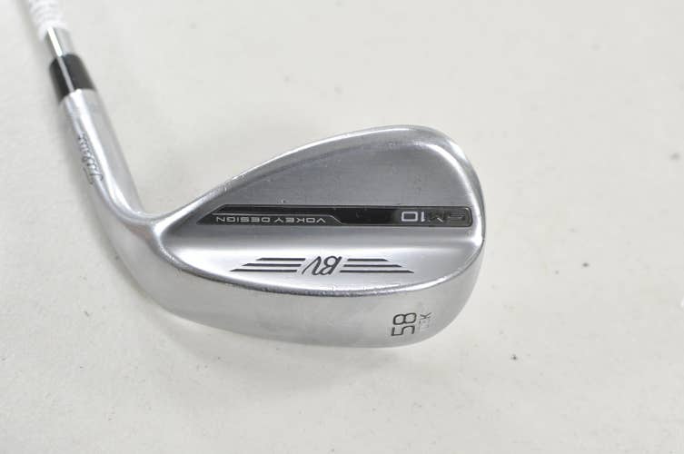 Titleist Vokey SM10 Tour Chrome 58*-06K Wedge Right BV Wedge Flex Steel #225787