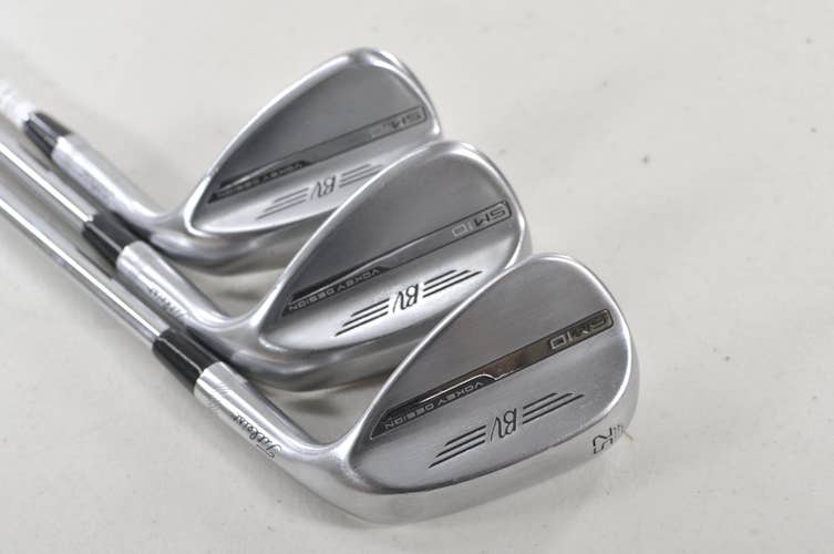 Titleist Vokey SM10 Tour Chrome 52*,56*,60* Wedge Set RH Rifle 6.0 Steel #226131