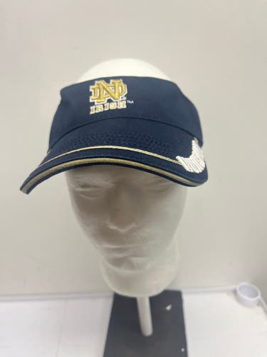 Notre Dame Fighting Irish Unisex Visor OSFA Colosseum Sports Adjustable Navy Gld