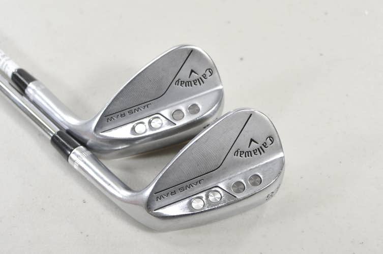 Callaway Jaws Raw Chrome 50*, 54* Wedge Set Right DG S400 Stiff Steel #226221