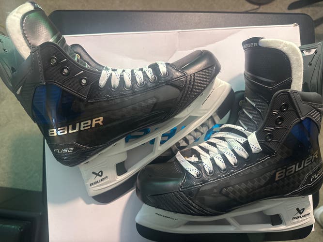Blue 2026 Bauer Supreme Fuse Hockey Skates 
Size 7.5 Fit-2 (New) CUSTOM BLUE