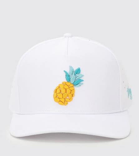 Waggle Golf Juicy Pineapple Adjustable Snapback Golf Cap New