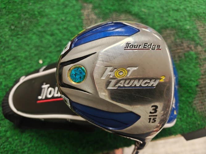 Tour Edge Hot Launch 2 Fairway 3 Wood 15 Degree Regular Flex Graphite 55R HC