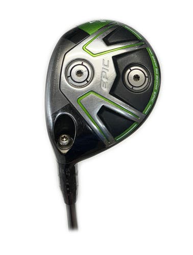 LH Callaway GBB Epic Sub Zero 15* 3 Wood Graphite Aldila Rogue MAX 65 Stiff Flex