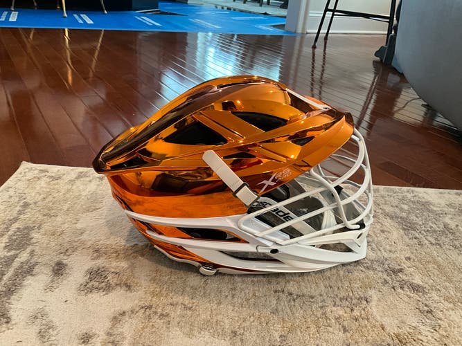 Chrome Orange Cascade XRS Pro Helmet (New used once) SEND OFFERS. WILLING TO NEGOTIATE!!