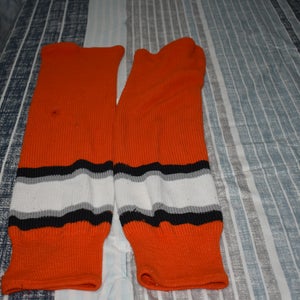 CCM Knitted Hockey Socks, Orange, Senior
