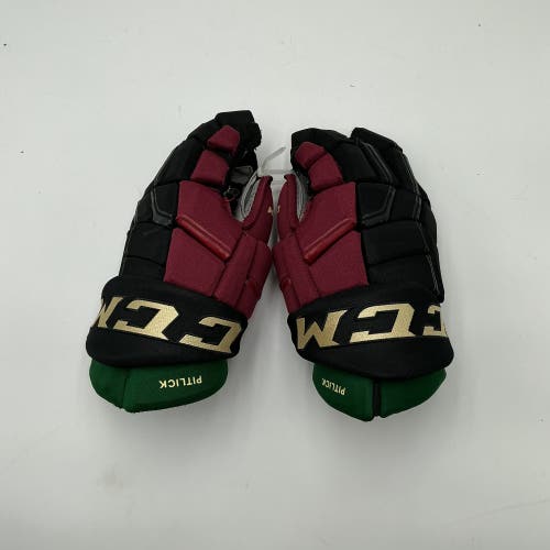 (Used) Arizona Coyotes Pitlick CCM 14" HGQL Gloves