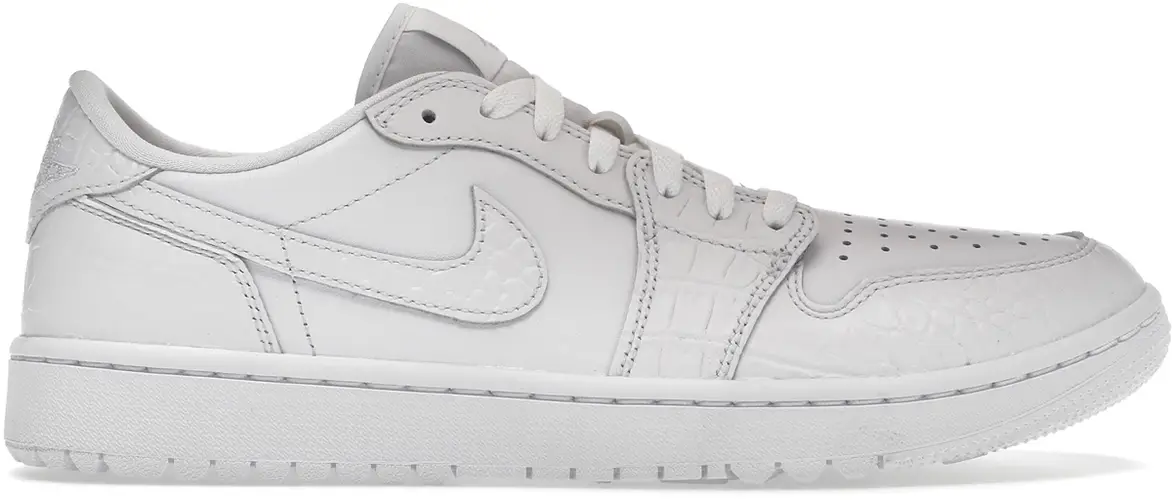 Size 13 - Jordan 1 Retro Low Golf White Croc DD9315-110