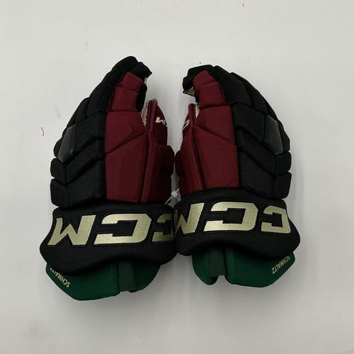 (Used) Arizona Coyotes Nick Schmaltz Game Worn CCM HGTK Gloves 14" Pro Stock