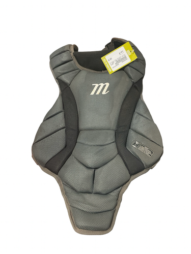 Used Marucci BLACK/GRAY CHEST PROTECTOR Catchers Chest Protector Grey Junior 11834-S000056860