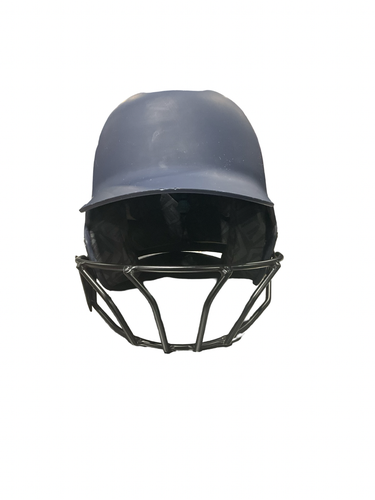 Used Evoshield NAVY W/ MASK Batting Helmet w/Mask Navy Blue XS 11834-S000056844