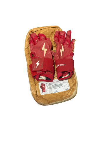 Used BB/SB Batting Gloves Red MD 11834-S000056810